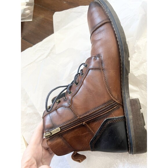 Pikolinos York Leather Lace-Up  Ankle Boots Men’s Size 45 11 $250 Brown Black main image 10